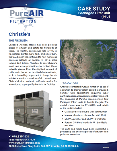 PFU Christie's case study brochure