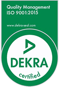 Quality Management ISO 9001:2015 DEKRA Certified