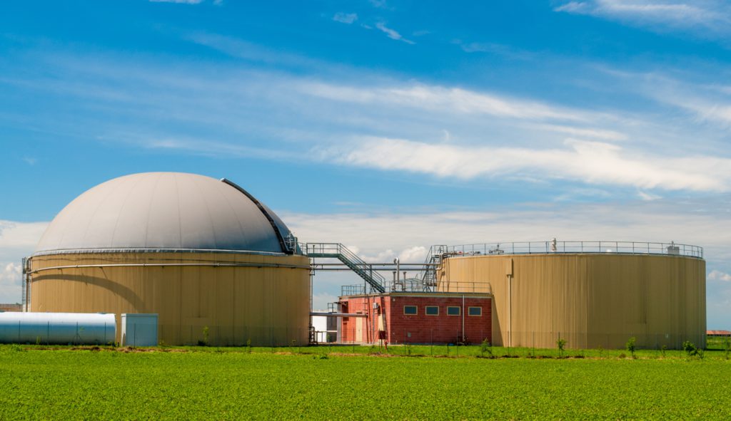 Biogas facility in rural area