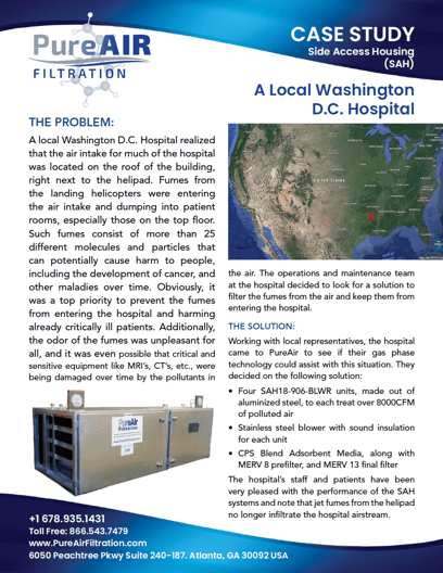 Local Washington D.C. hospital case study brochure