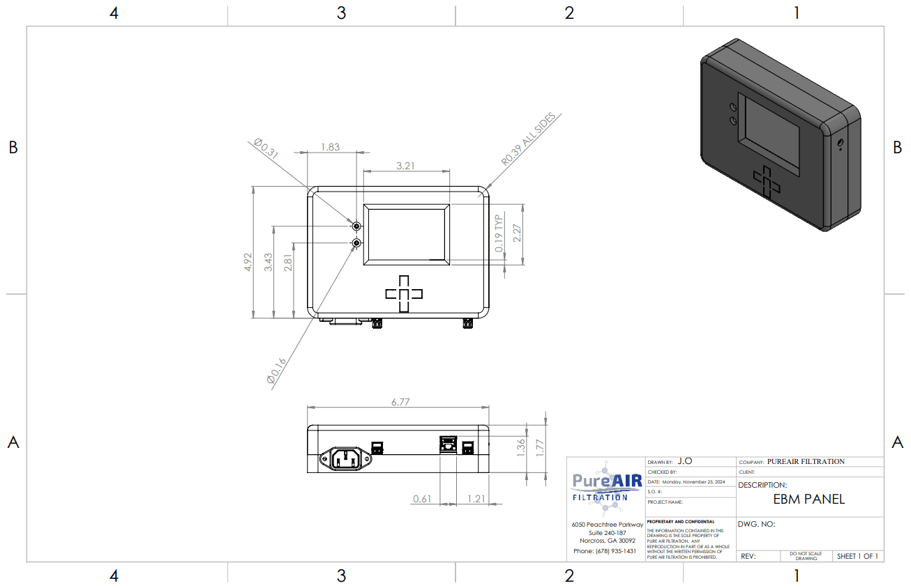 EBM Panel Drawing