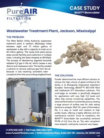 West Rankin Utility Authority wastewater treatment case study brochure
