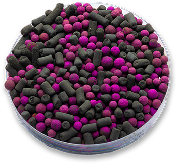 Mixed colored PureAir CP Blend media