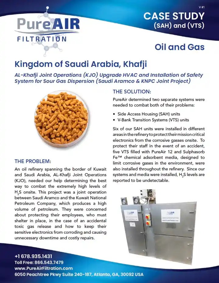 Saudi Arabian oil refinery case study brochure